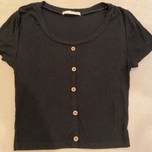 Button up crop top